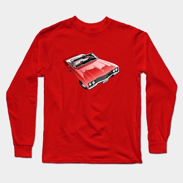 Red 65 Buick GS convertible Long Sleeve T-Shirt by ZoeysGarage